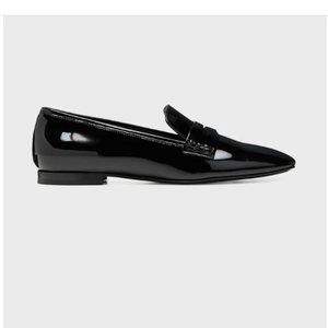 Khaite Carlisle Patent Leather Loafers Sz 39.5
